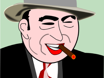 This image shows Al Capone as a possible individual to replace JD Vance as a Trump running mate in the 2024 election