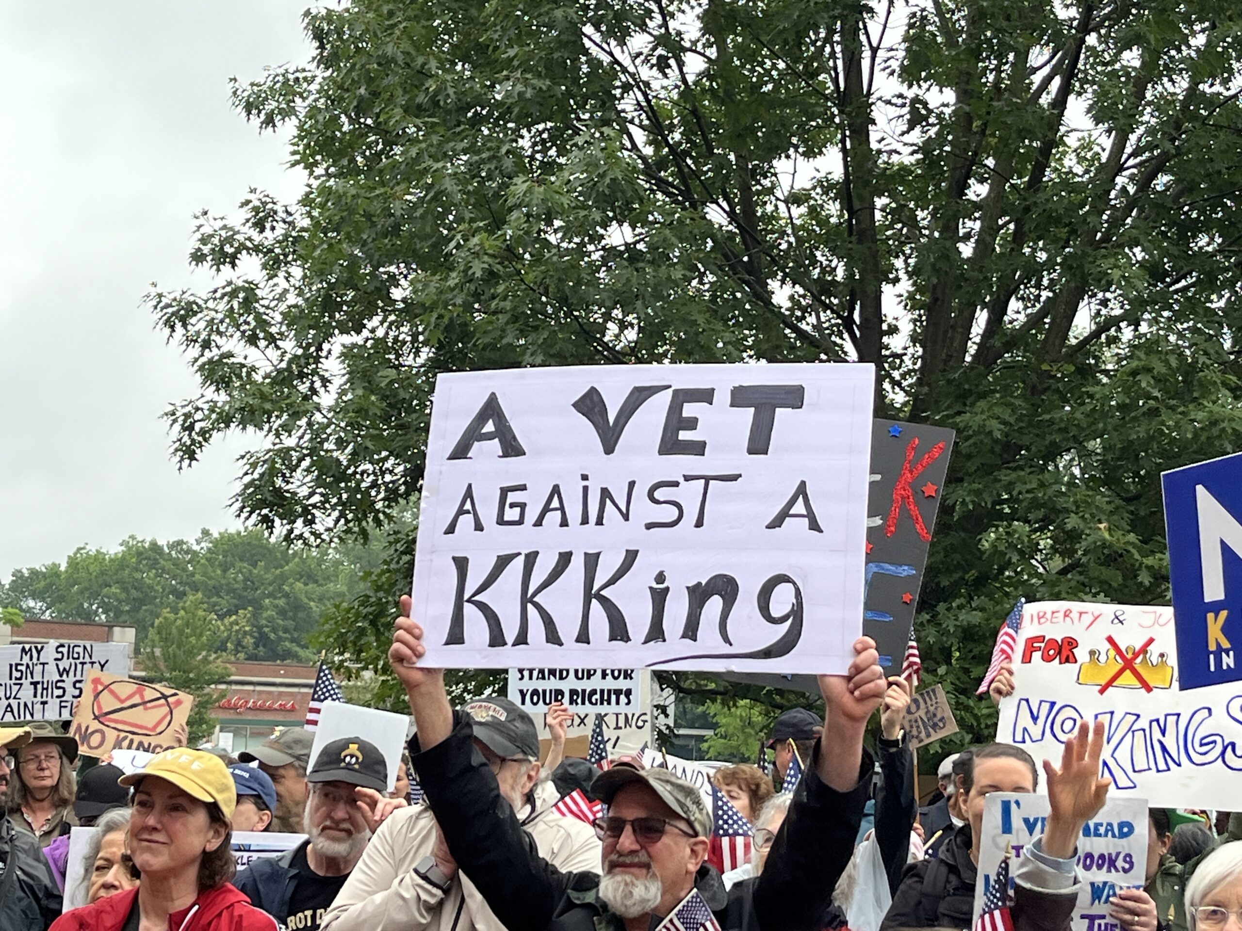 No Kings demonstration in Morristown NJ