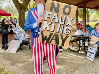 No Kings demonstration in Gainesville, Florida