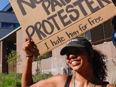 Not a paid protestor No Kings October 18