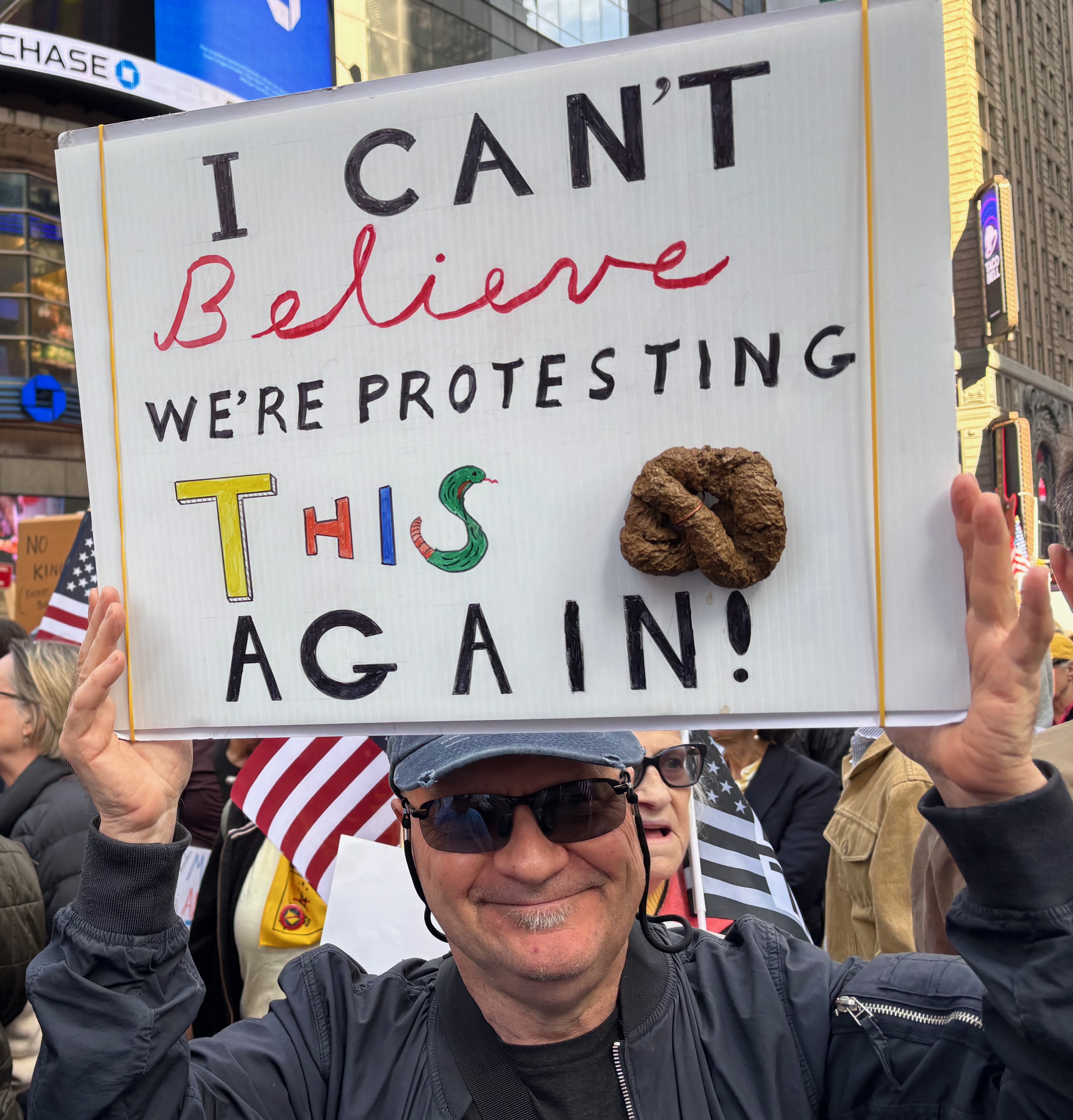 Protesting this shit again. No Kings. October 18