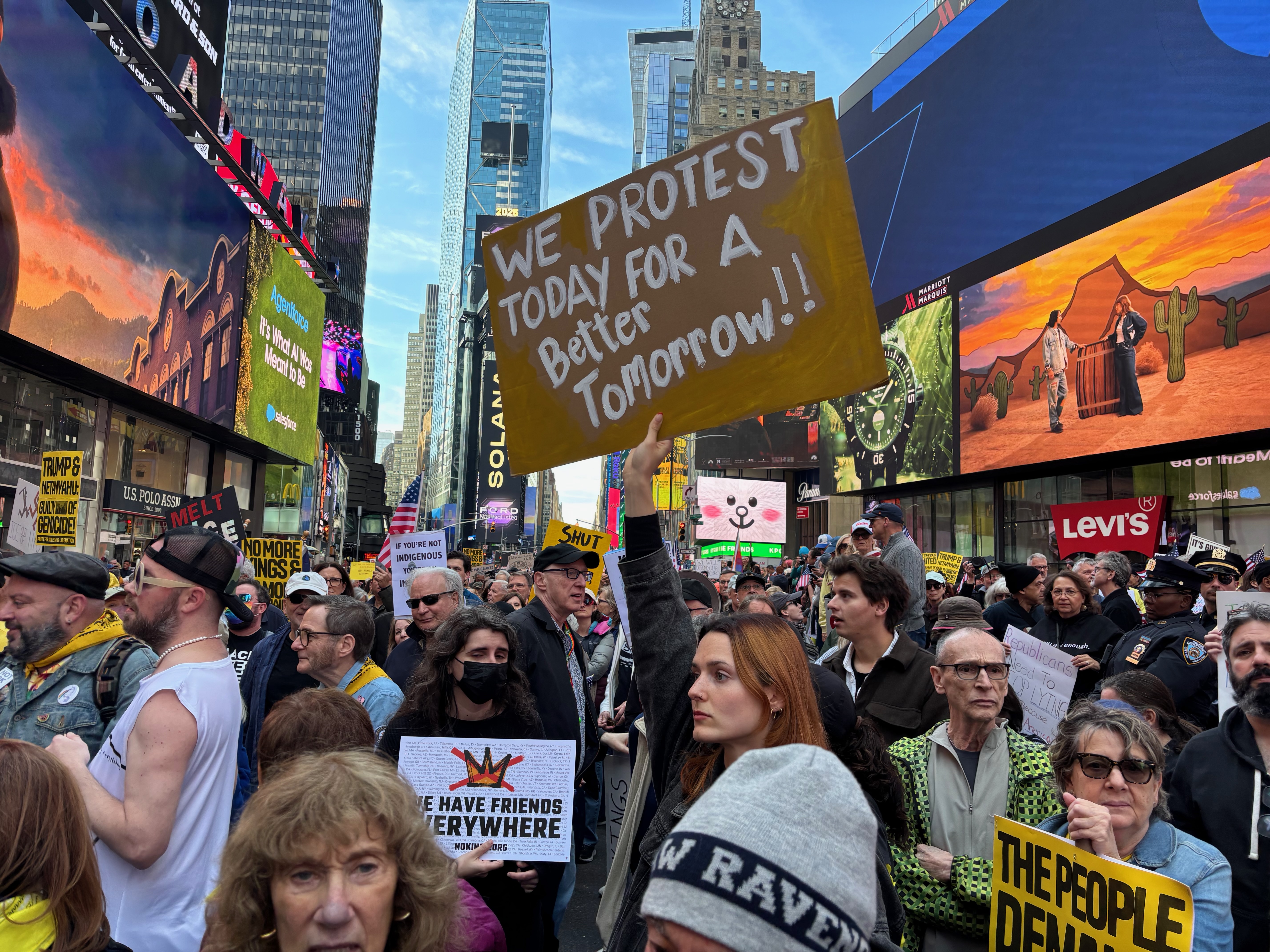 No Kings Times Square Oct. 18