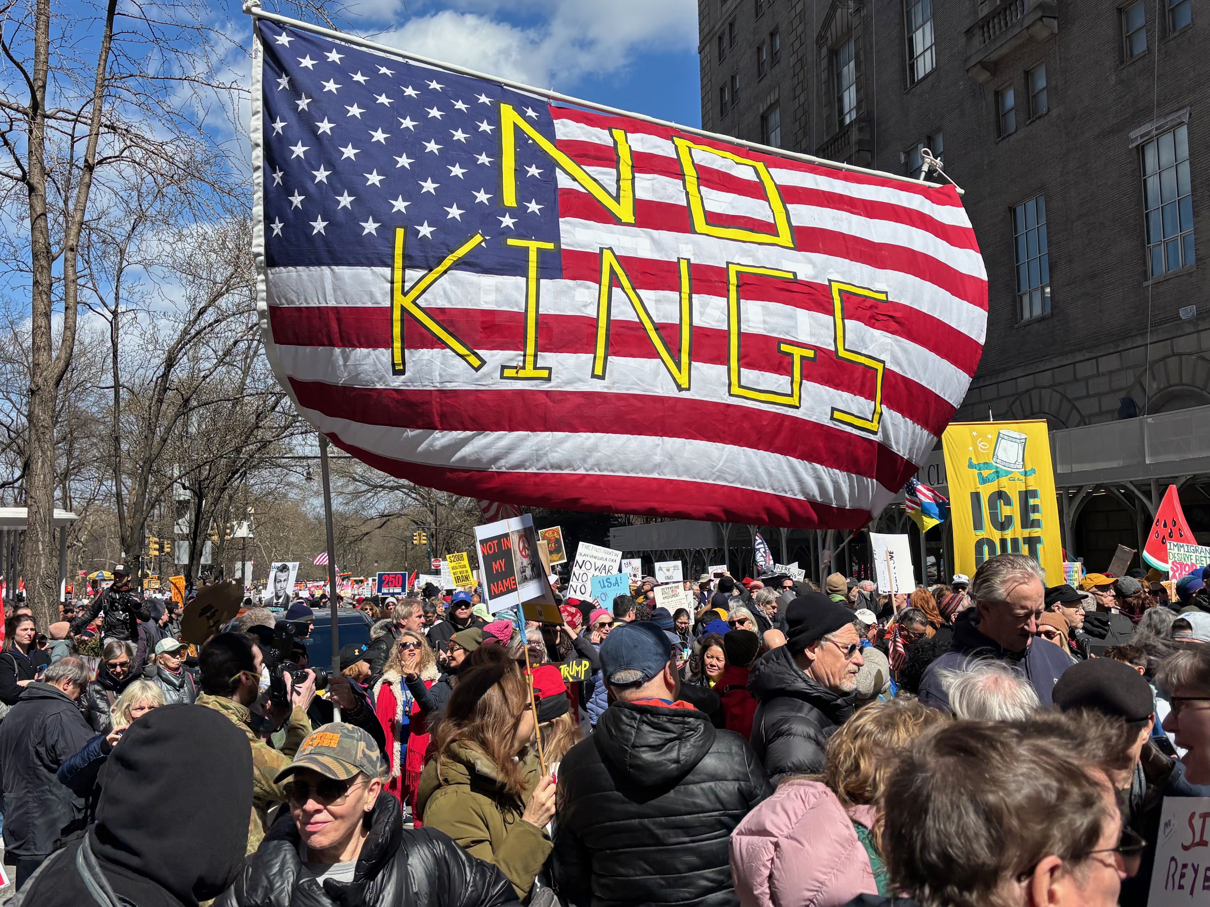 No Kings demonstration New York March 28, 2026