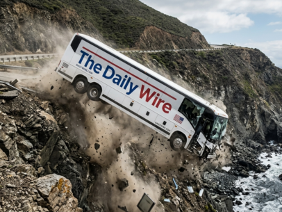 Daily Wire bus cliff