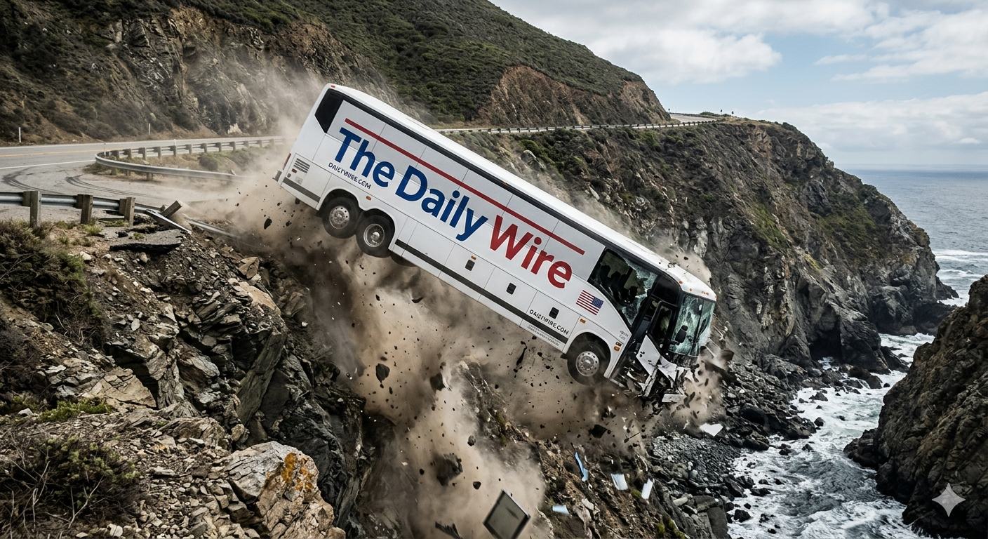 Daily Wire bus cliff
